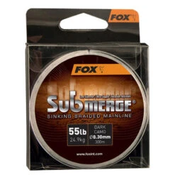 Fox Submerge Dark Camo Sinking Braid 300m - 0.30mm 55lb/25kgs